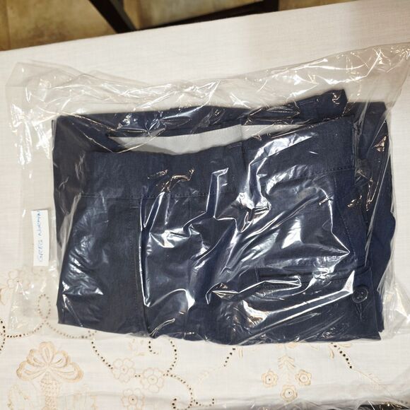 Greg Norman Shorts Size 34 Navy Blue Chino Pockets 10” Inseam Moisture Wicking - Picture 5 of 5